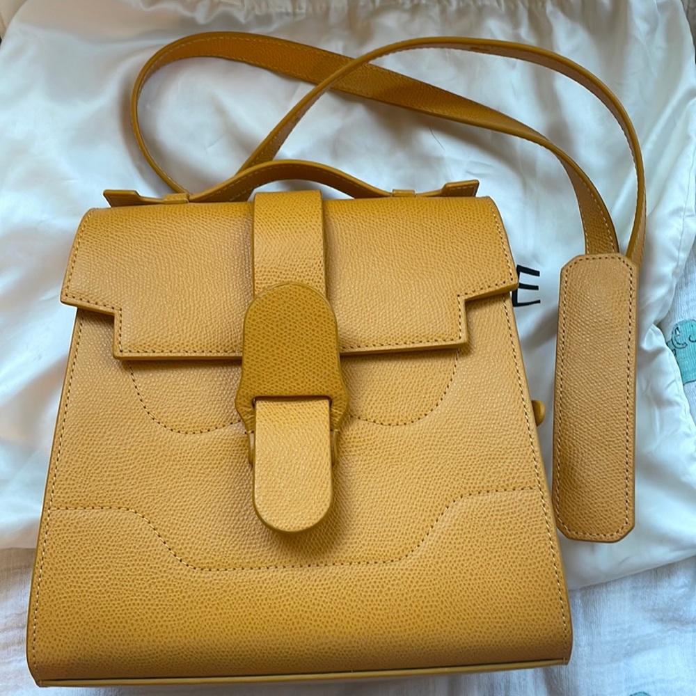 Beautiful Senreve Alunna Bag Pebbled Leather - Turmeric